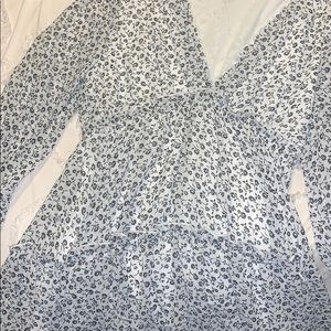 Black & white floral dress